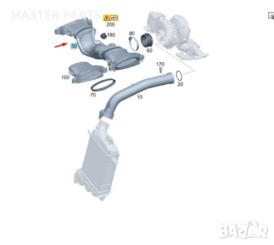 Нов комплект лястовица Mercedes OM642 A6420902242 5 PIN с 2 дебитомера, снимка 7 - Части - 55967392