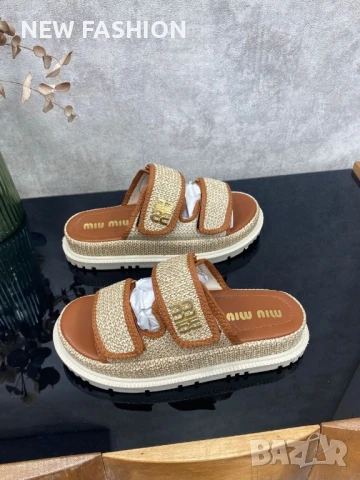 Дамски Чехли ✨ MIU MIU , снимка 6 - Чехли - 51057648