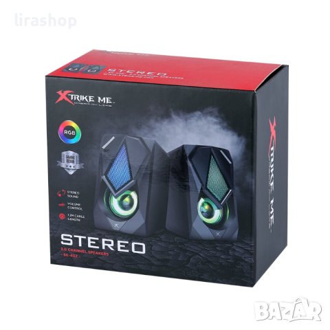 Тонколони Xtrike ME Gaming Speakers 2.0 6W RGB Backlight, USB powered, снимка 4 - Тонколони - 42834321
