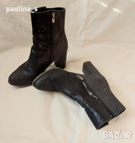 "Eliza" collection / Дамски боти от естествена кожа на ток, снимка 10 - Дамски боти - 52774581