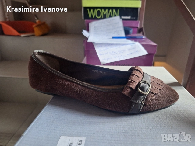 нови обувки естествен велур кафе, снимка 2 - Дамски ежедневни обувки - 54184813