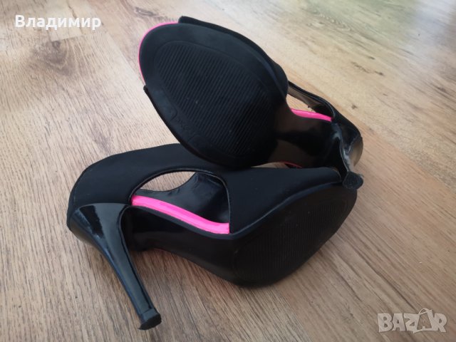 Дамски летни обувки с ток, снимка 4 - Дамски боти - 38829527