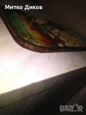 Икона нова Свети Георги ръчно направена ЕТ Лазарино на дърво 19х28смх9мм, снимка 6 - Икони - 48593260