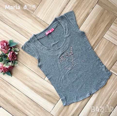 Сива тениска 🥭 MANGO, снимка 1 - Тениски - 40810108