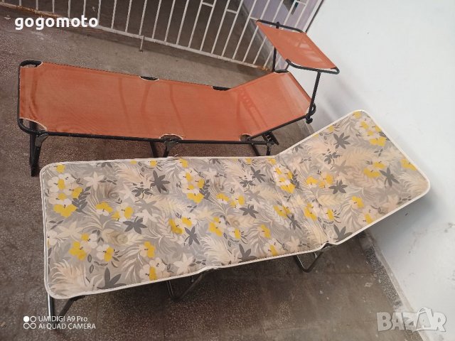 Шезлонг, сгъваем туристически походно легло с матрак за BIG BOY, снимка 10 - Къмпинг мебели - 37851875