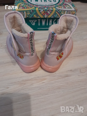 Топли розови детски ботушки №25, снимка 5 - Детски боти и ботуши - 52682725