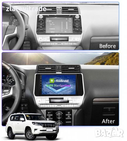 TOYOTA CRUISER PRADO 150 2017-2019 - 10'' Андроид НАВИГАЦИЯ, снимка 4 - Навигация за кола - 38057155