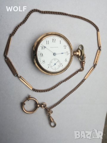  American Waltham USA 15jewels 1915г позлатен маркиран джобен часовник