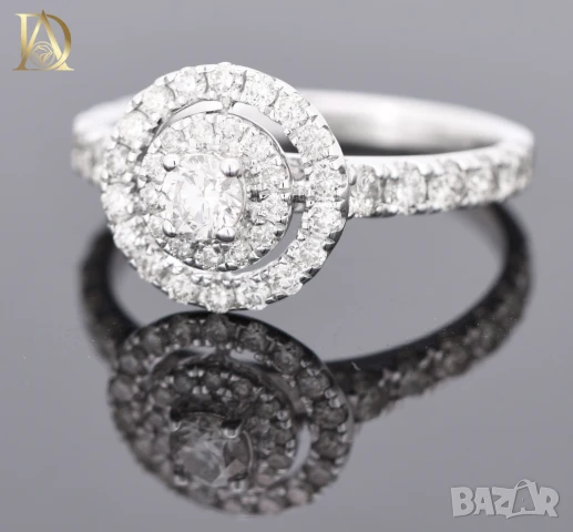 Нов Златен Пръстен с 0.78кт Естествени Диаманти, снимка 2 - Пръстени - 42864057