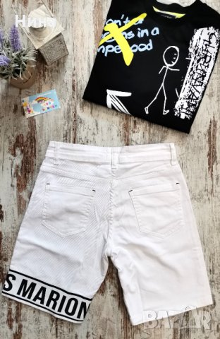 Бели дънки Marions , снимка 2 - Детски къси панталони - 32207510