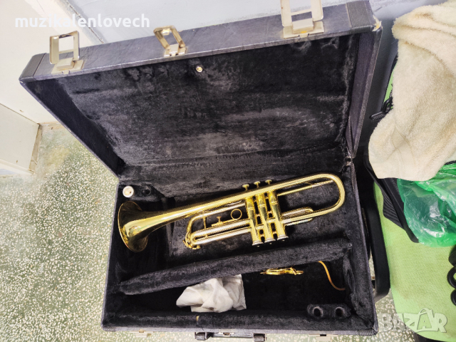 Bufon B-Flat Trumpet (P-357) Made in France - Френски Б Тромпет с твърд куфар, снимка 1 - Духови инструменти - 44552388