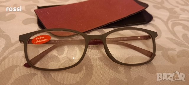 Нови немски очила за четене +1,5, +2,0 и +3,0 диоптъра, шарнир, калъф