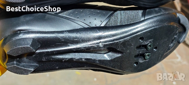 Мъжки велосипедни обувки, съвместими с SPD и Delta педали, дишащи, неплъзгащи - Сини EU 44, снимка 6 - Аксесоари за велосипеди - 53171430