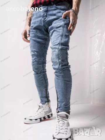 Мъжки модни прилепнали дънки