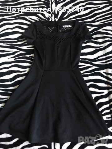 Къса черна рокля , снимка 1 - Рокли - 29792788