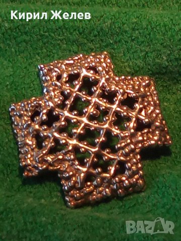 АЖУРЕН СРЕБЪРЕН ВИНТИДЖ - АРТ КРЪСТ МАРКОВО СРЕБРО 925 МАЙСТОРСКА ДИЗАЙНЕРСКА ИЗРАБОТКА 27661