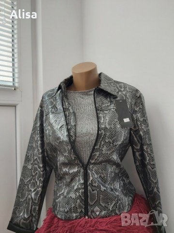 Дамско яке със змийски принт, снимка 3 - Якета - 30336446