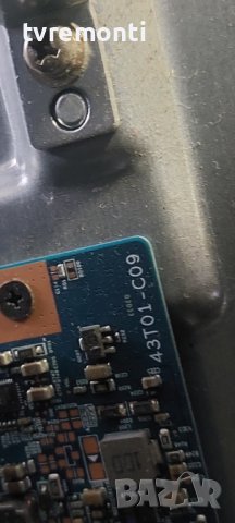 TCon  ,T430HVN01.A CTRL BD, 43T01-C09, for, PHILIPS 43PFS6855/12 DISPLAY TPT430H3-HVN01.U rev.S, снимка 3 - Части и Платки - 39576923