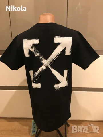 OFF-WHITE™ Paint Arrow Slim тениска, размер: S, снимка 2 - Тениски - 48678157