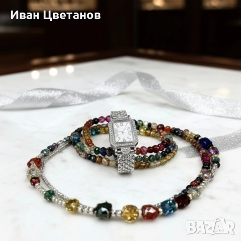 Дамски комплект: часовник, гривни и колие – стил в три стъпки