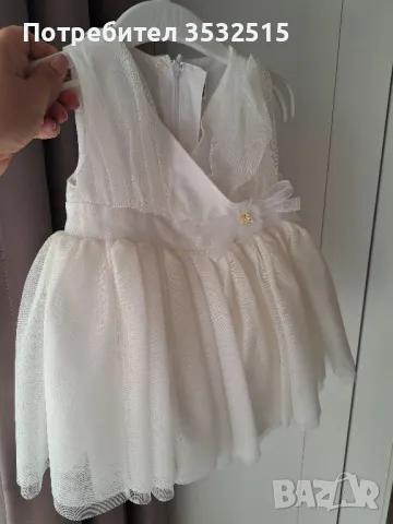 Комплект бебешка рокля и лента за коса