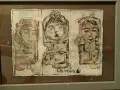 Седем стари рисунки, подписани Св.Р, рамкирани, снимка 1