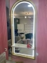Дизайнерско огледало с LED осветление – чисто ново, снимка 2