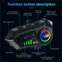 Комплект 2 бр. интеркоми за каска Bluetooth 6.0, сдвояване помежду им, CVC + DSP шумопотискане, LED , снимка 5
