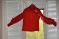 Нестандартна памучна червена риза, произведена в България, снимка 1