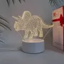 Холограмна 3D LED лампа Трицератопс, снимка 1