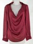 Стилна дамска блуза в бордо марка Lisa Moretti, снимка 2