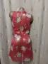 FRANSA XL Ефирна прозрачна, червена рокля на цветя , снимка 5