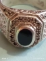 Авторски сребърен пръстен майсторска орнаментика с ЧЕРЕН ОНИКС ювелирна изработка 33480, снимка 10