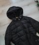 Зимно дълго черно яке с качулка AMISU , снимка 7