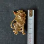 Позлатен лъв-винтидж брошка, снимка 4