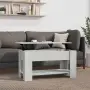 vidaXL Маса за кафе, бетонно сива, 101x49x52 см, инженерно дърво（SKU: 809705）, снимка 2