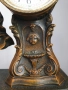 Франция 1800-те/50см-7кг стар френски каминен часовник/метална ЦАМ фигура-мрамор, снимка 13