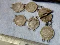 СТАРИННА МАЙСТОРСКА СРЕБЪРНА ГРИВНА със СРЕБЪРНИ МОНЕТИ 50 СТОТИНКИ на ЦАР ФЕРДИНАНД I 47953, снимка 1