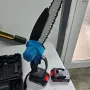 Акумулаторна резачка за дърва и клони с 2 литиевойонни батерии-48v с и 2 вериги

, снимка 3