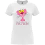 Нова дамска тениска с Пинко Розовата пантера в бял или черен цвят, снимка 3