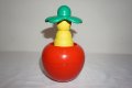 Vintage Рядка LEGO Музикална играчка ябълка Primo Duplo Musical Apple Toy 2973 Roly Poly, снимка 13