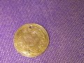 Турска златна монета рядка 1828г. 1/2 Турски Алтън хайрие/хайрие серия/21 карата 0.86гр 18mm., снимка 1