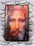Исус Христос Торинската плащеница, картина декупаж 30/20 см , снимка 1 - Икони - 35005150