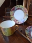 Винтидж комплект от две порцеланови чаши и чинийки "Limoges Paris", снимка 1