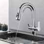 Нов смесител за кухня функция душ с възможност за филтрирана вода, снимка 5
