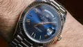 Rolex Day-Date 40mm President White Gold Blue Dial Automatic Различни Варианти, снимка 11