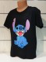 Нова черна детска тениска с дигитален печат Стич (Stitch), снимка 9