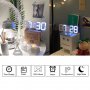 Дигитален LED часовник за стена и настолен с триизмерен дизайн 24 - 9, снимка 8