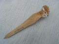 № 8447 Стара дървена химикалка – фигура елен  , снимка 2