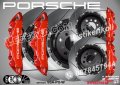 Porsche надписи за капаци на спирачни апарати стикери лепенки фолио Порше , снимка 5